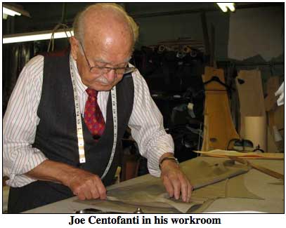 Master tailor Nino Corvato